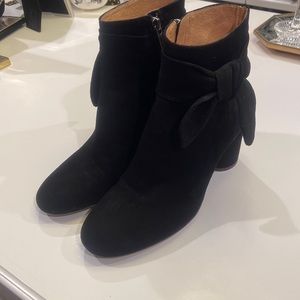 Madewell Black Suede Booties